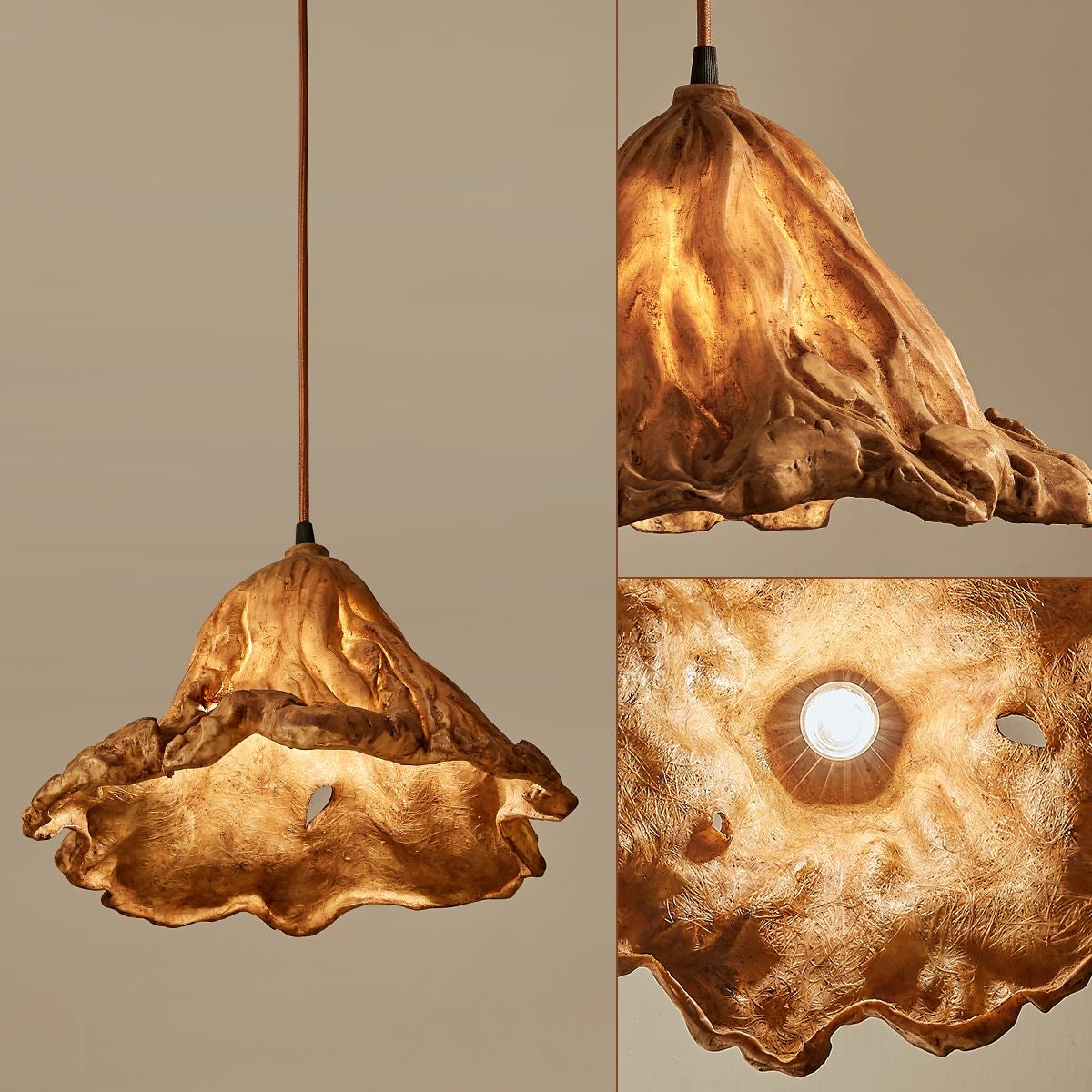 Leaf Pendant Lamp Resin Leaf Lighting