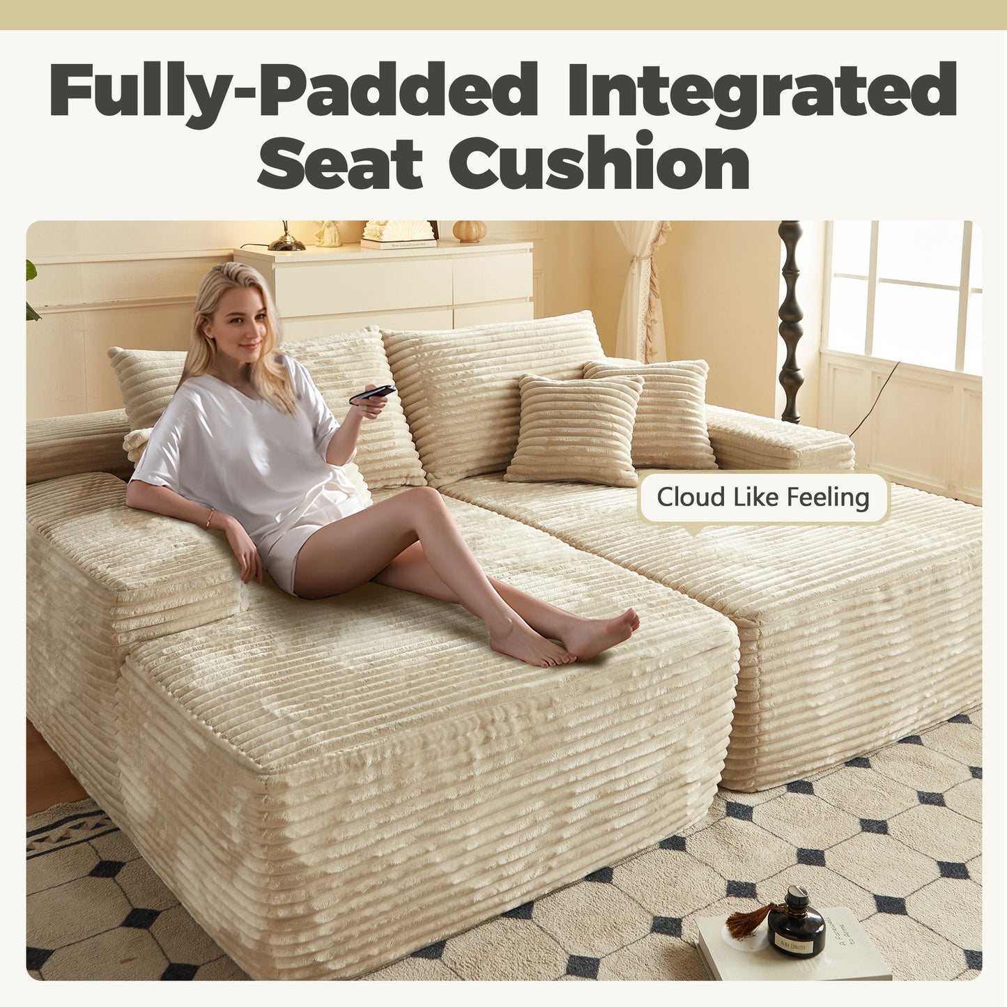 81" Boneless Sofa Sleeper Couch