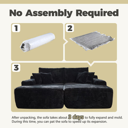 81" Boneless Sofa Sleeper Couch