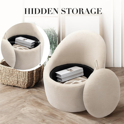 Swivel Barrel Accent Chair Set