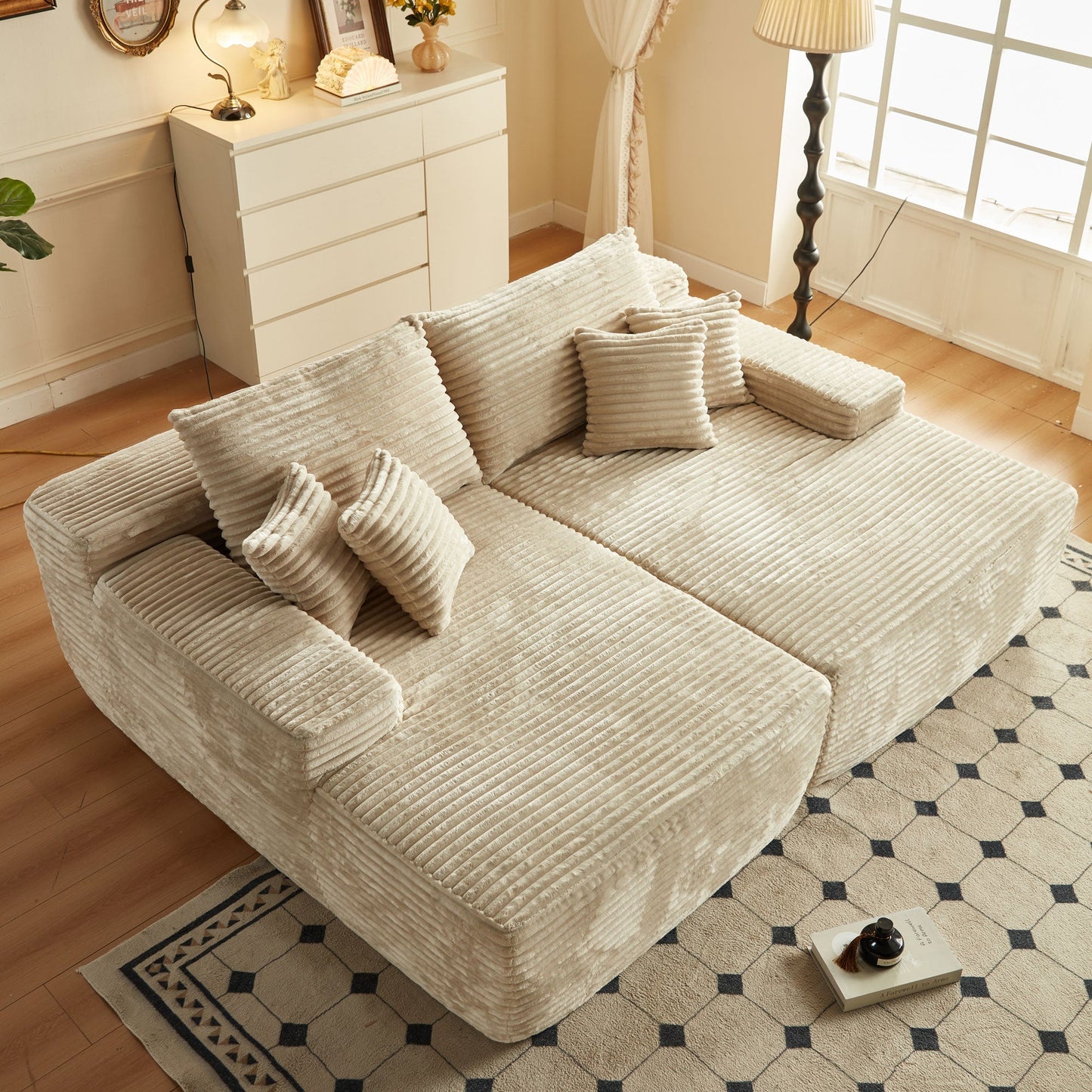 81" Boneless Sofa Sleeper Couch
