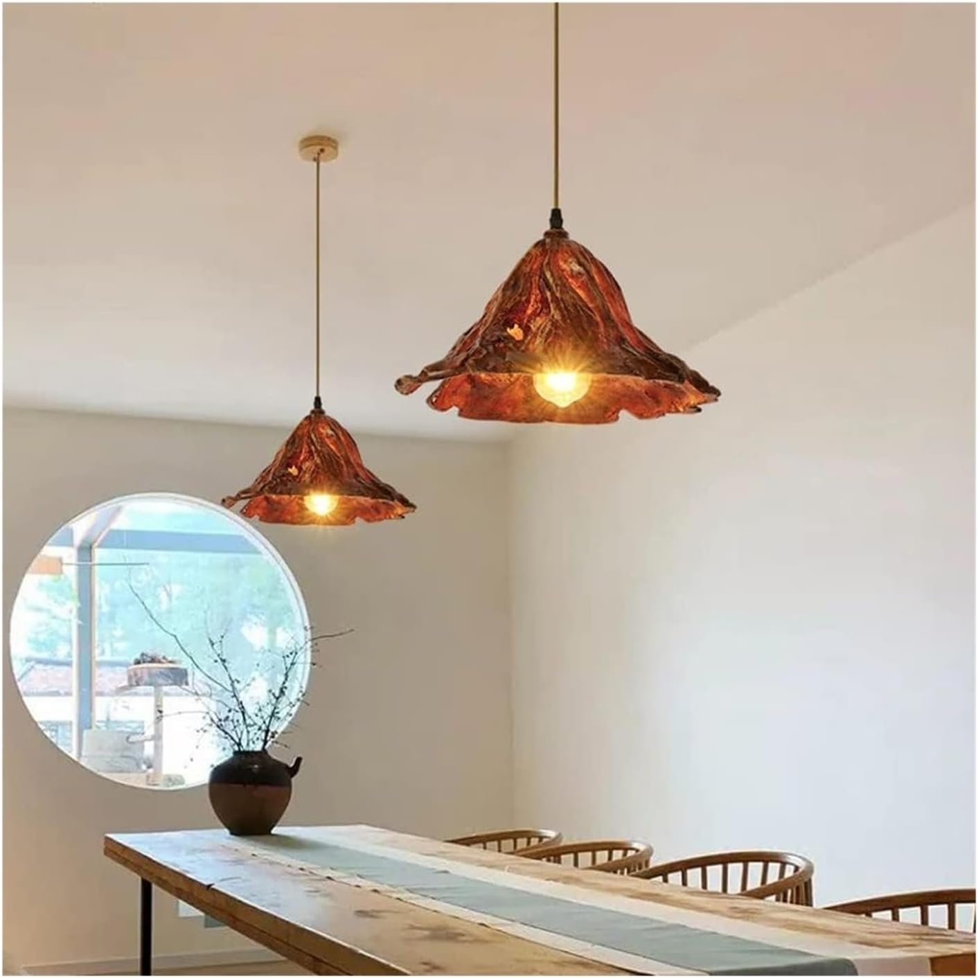 Leaf Pendant Lamp Resin Leaf Lighting