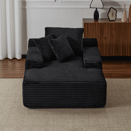 Oversized Boneless Couch Chair with Wide Armrest