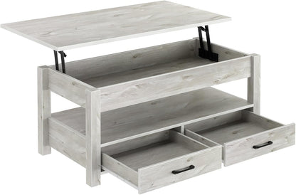 Lift Top Coffee Table with Large Hidden Storage Shelf