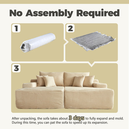 81" Boneless Sofa Sleeper Couch