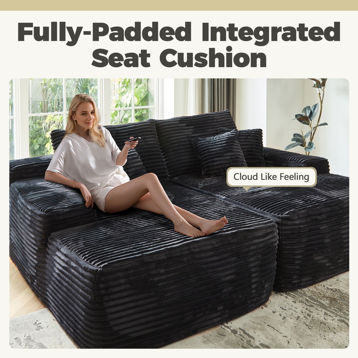 81" Boneless Sofa Sleeper Couch