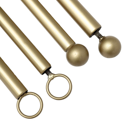 Over The Table Rod Stand 42" in Metal Gold with Clamps