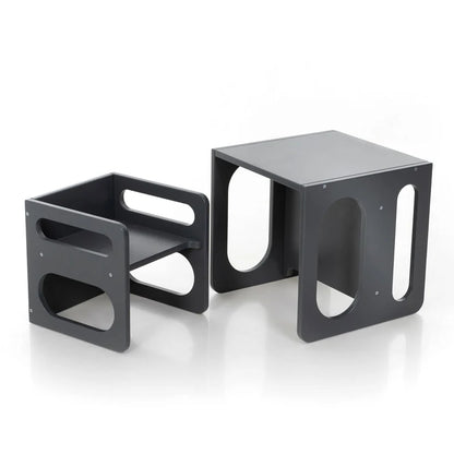 Multi-Functional Solid Wood Convertible Chair Set