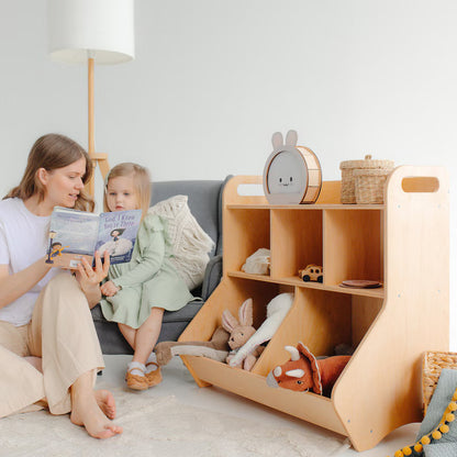 Wooden Toy Storage Shelf