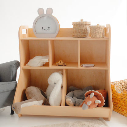 Wooden Toy Storage Shelf