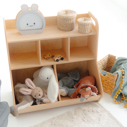 Wooden Toy Storage Shelf