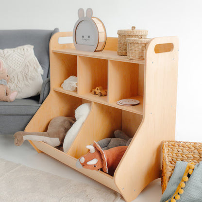 Wooden Toy Storage Shelf
