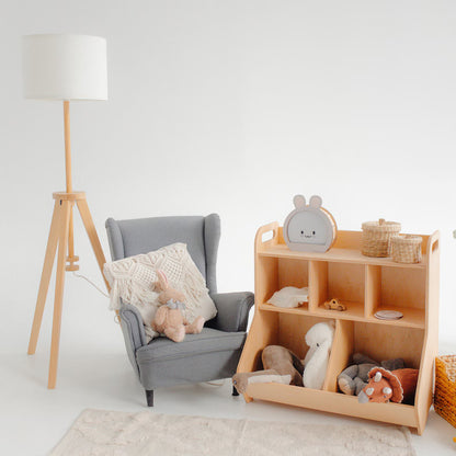 Wooden Toy Storage Shelf