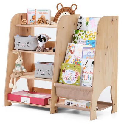 Toddler Wooden Storage Shelf