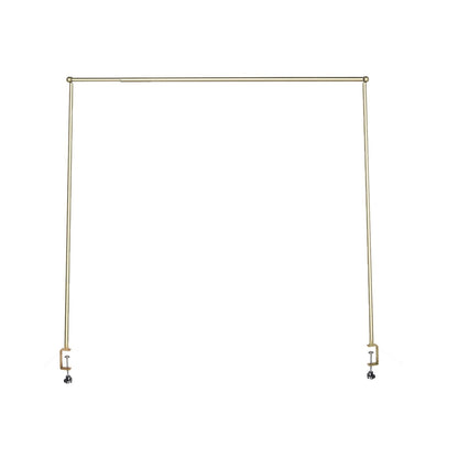Over The Table Rod Stand 42" in Metal Gold with Clamps